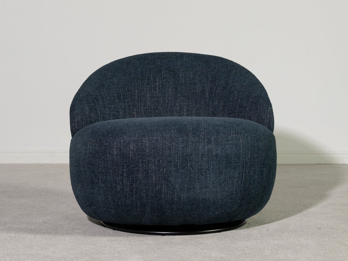 Abelia Eco Blue Swivel Chair