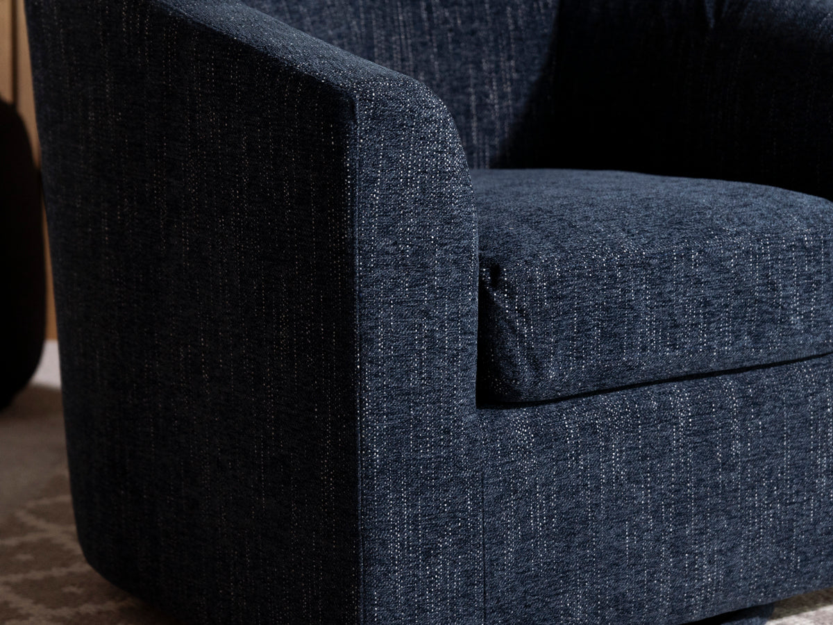 Dahlia Eco Blue Swivel Chair