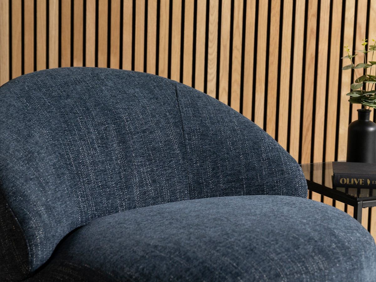Abelia Eco Blue Swivel Chair