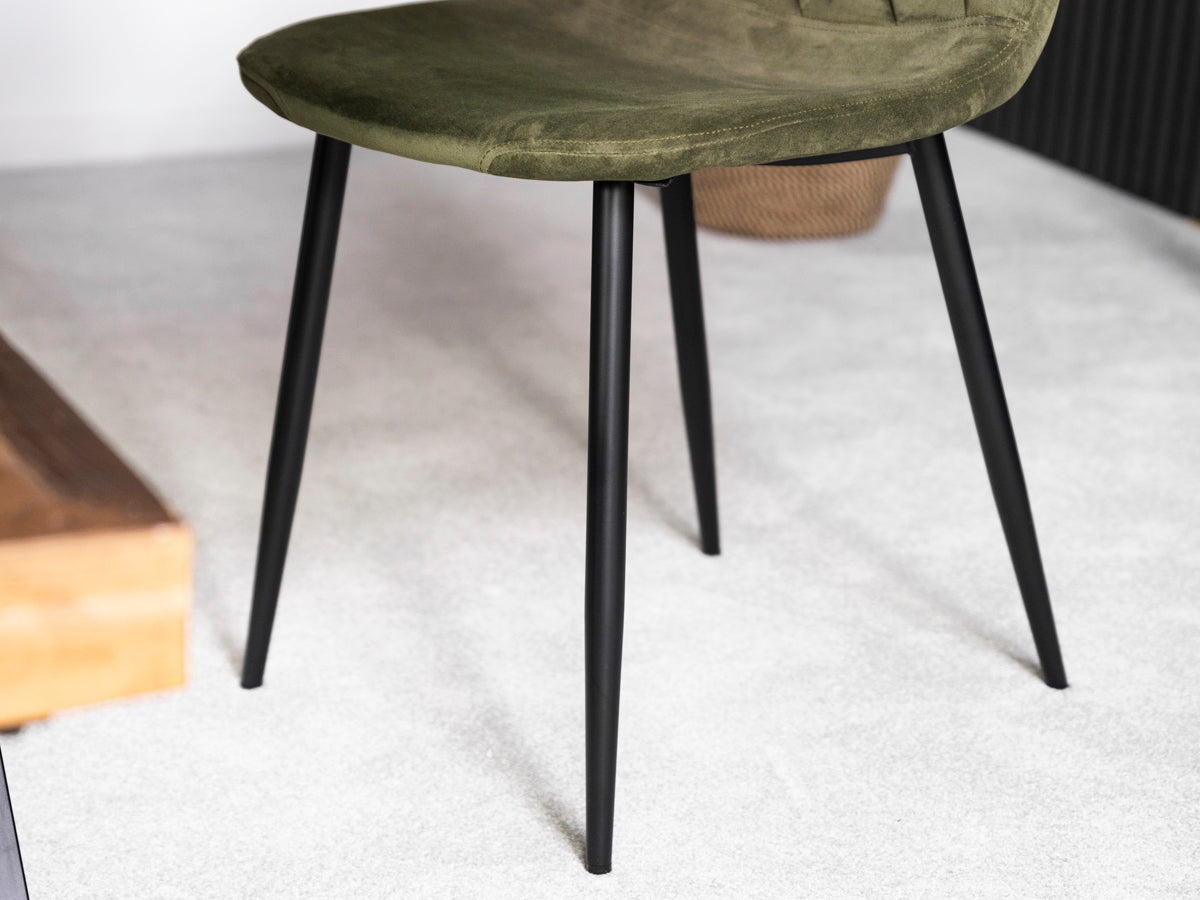 Brooklyn 160cm Fixed Top Cross Leg Dining Table & Alston Dining Chairs