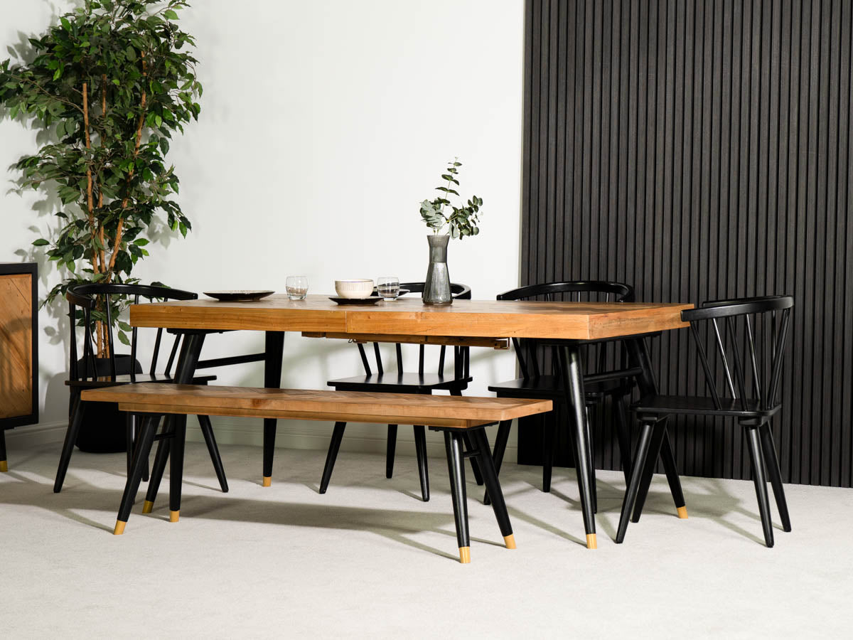 Mode 180-240cm Extendable Dining Table & Bogart Dining Chairs