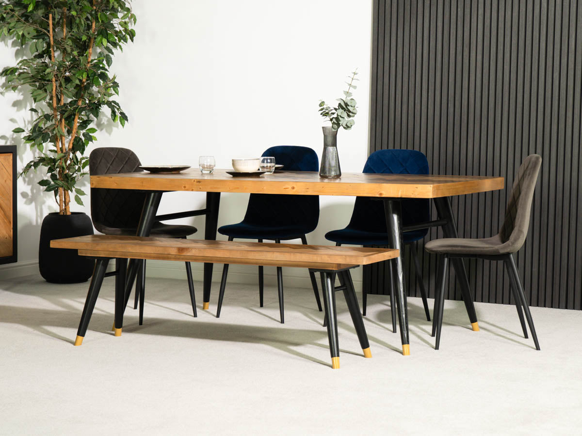 Mode Fixed Top Dining Table (160cm) & Mode Bench Package Deal