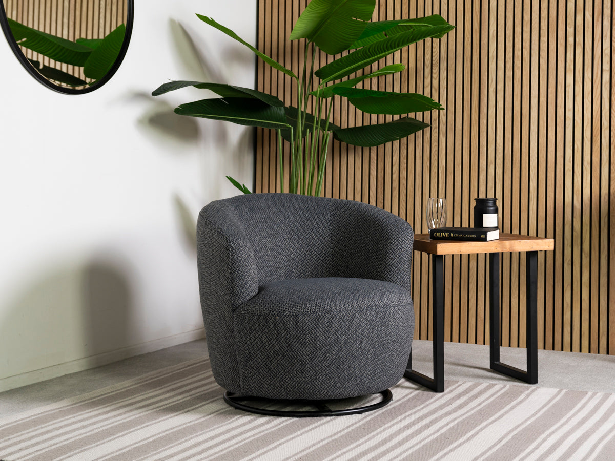 Adelaide Eco Navy Swivel Chair