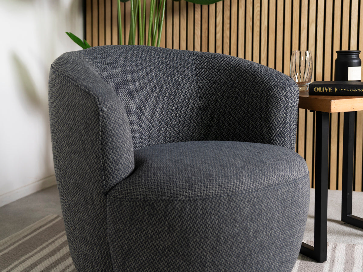 Adelaide Eco Navy Swivel Chair