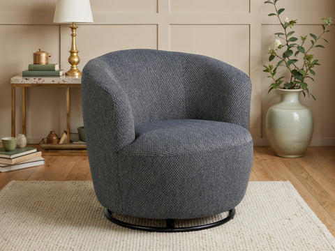 Adelaide Eco Navy Swivel Chair