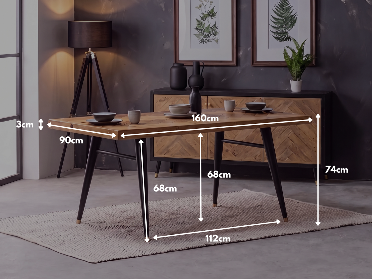 Mode 160cm Fixed Top Dining Table