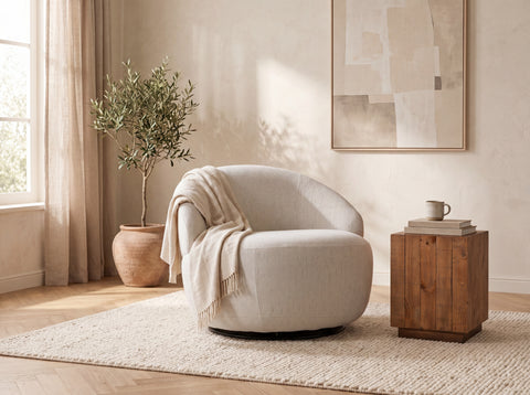 Abelia Eco Natural Swivel Chair