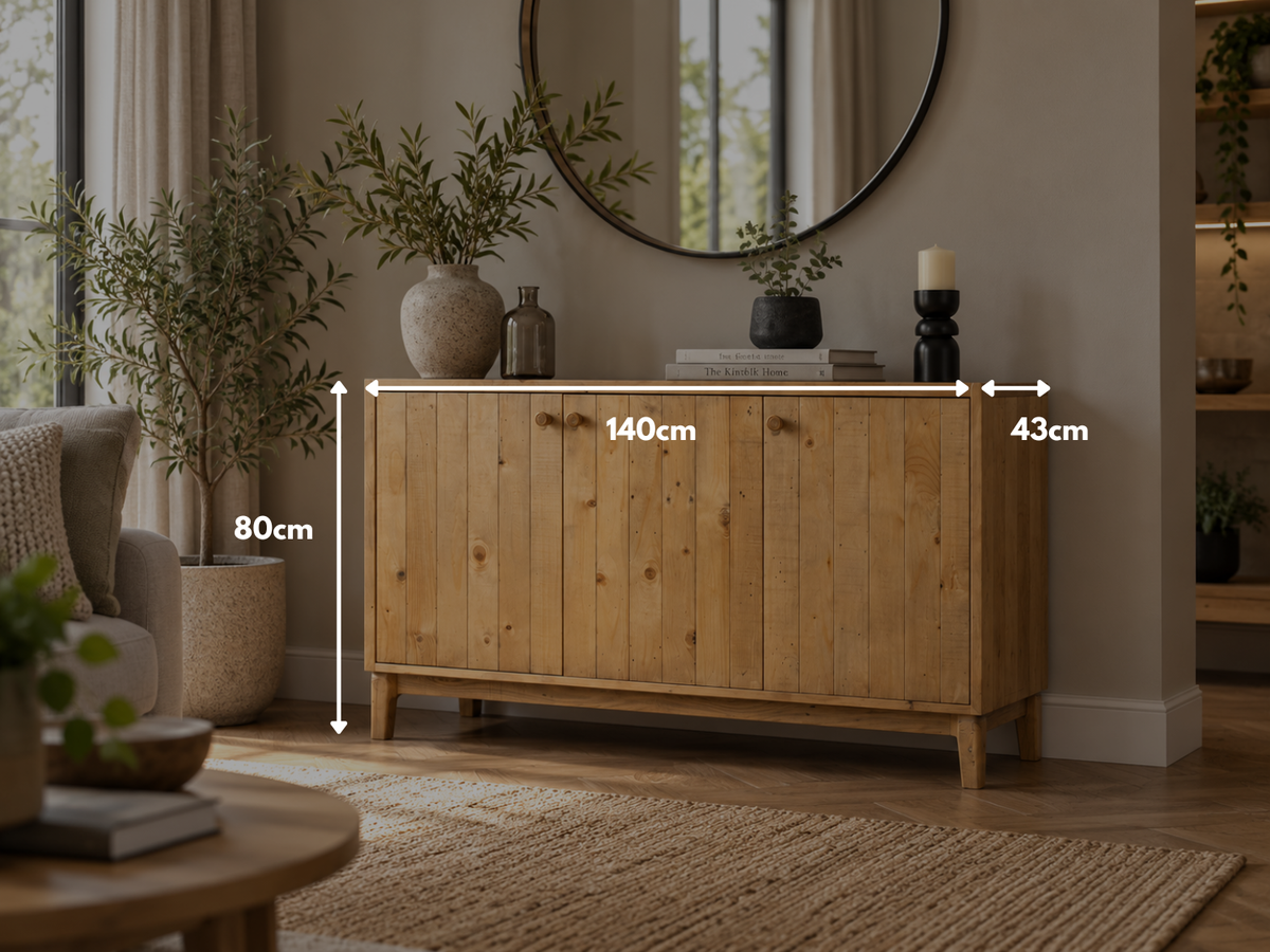 Scandi 3 Door Sideboard