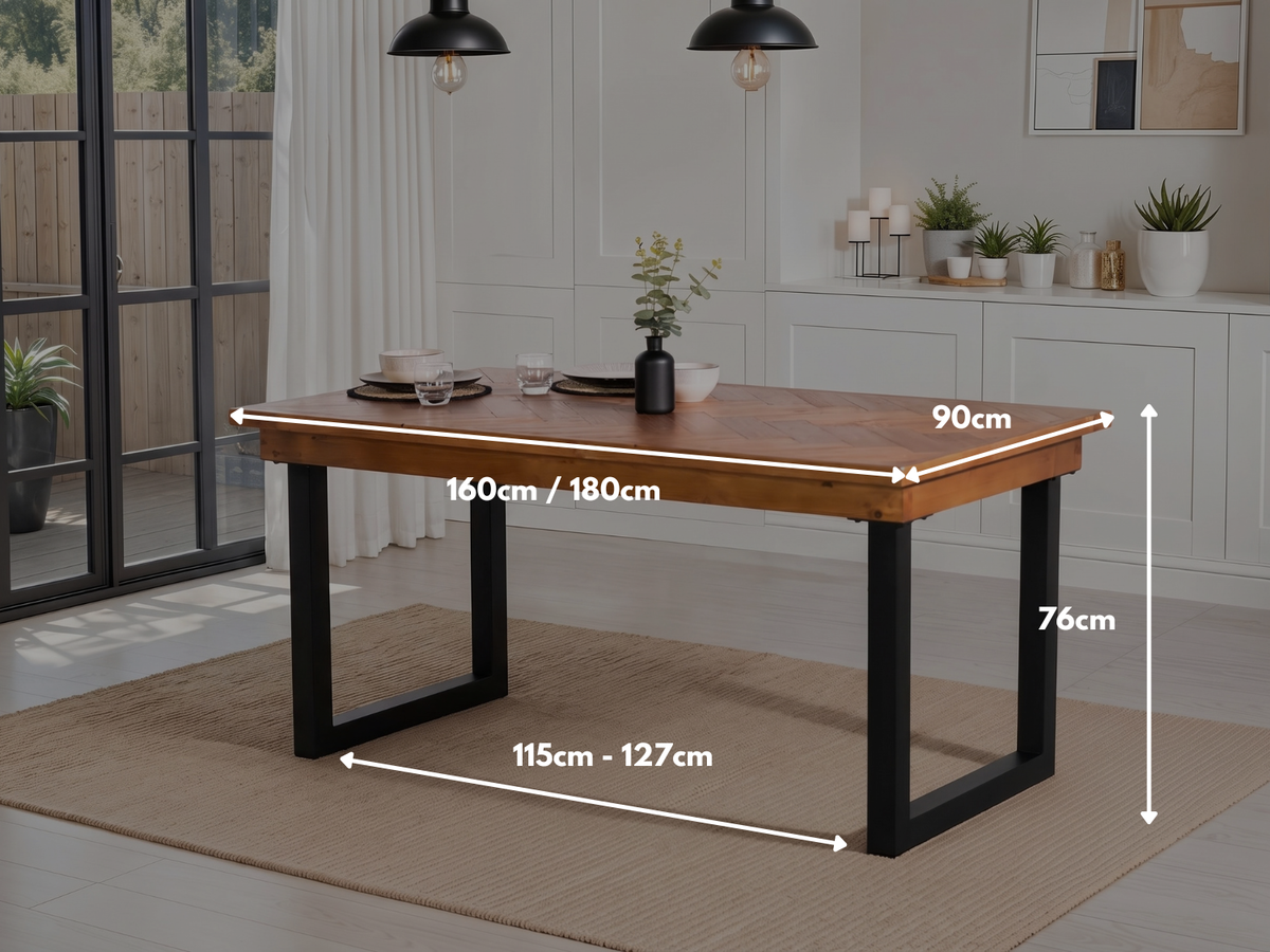 Tulsa Fixed Top Dining Table