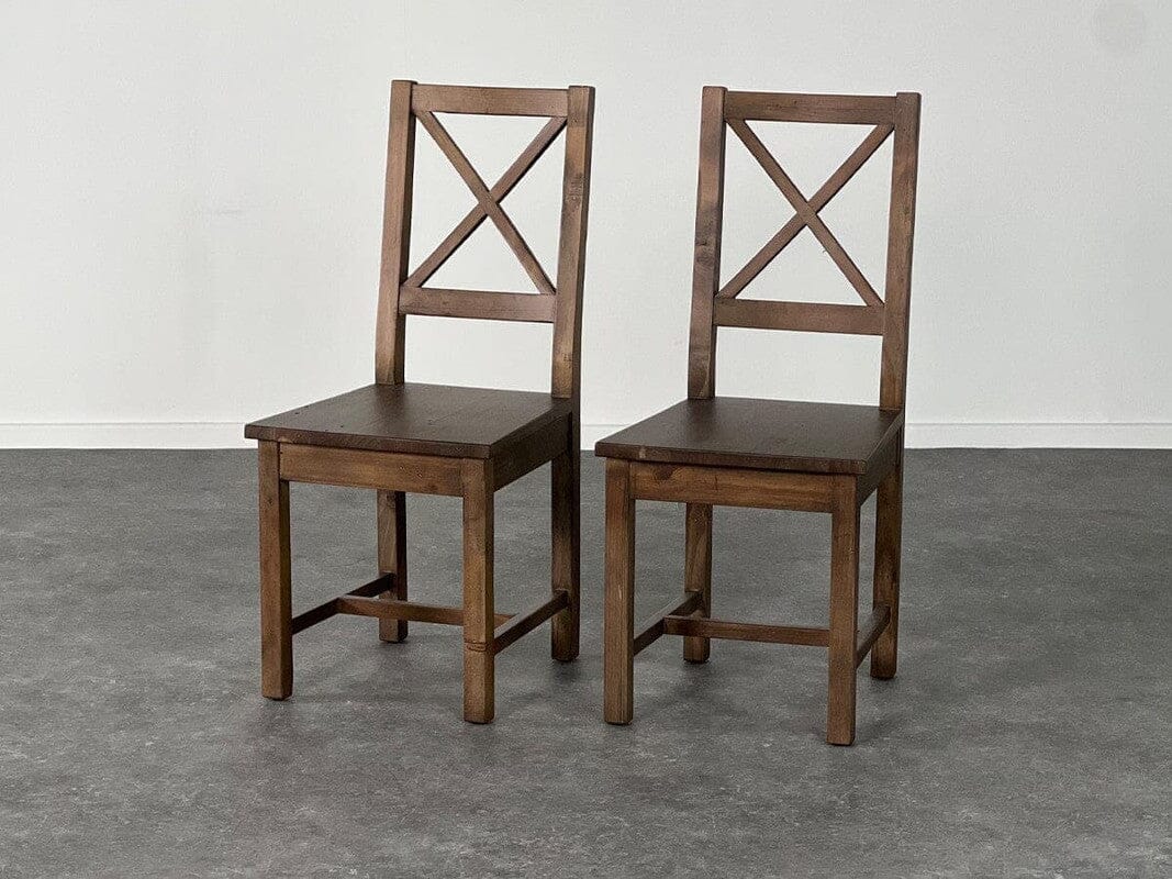 Brooklyn Light Extendable Dining Table (180cm - 240cm) & Brooklyn Cross Back Dining Chair