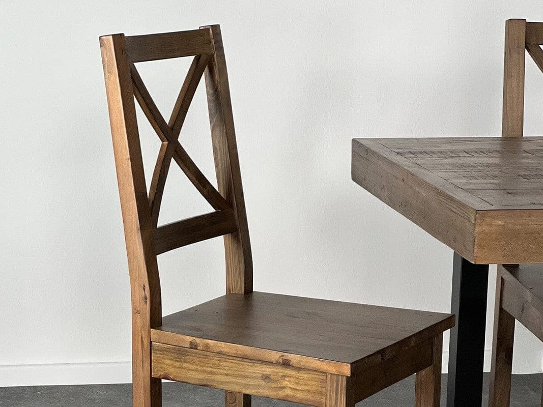 Provence Extending Dining Table (140-180cm) & Brooklyn Cross Back Dining Chair