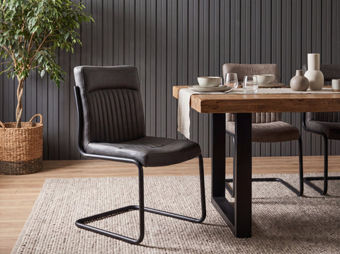 Auburn Grey Dining Chair Set Of 2