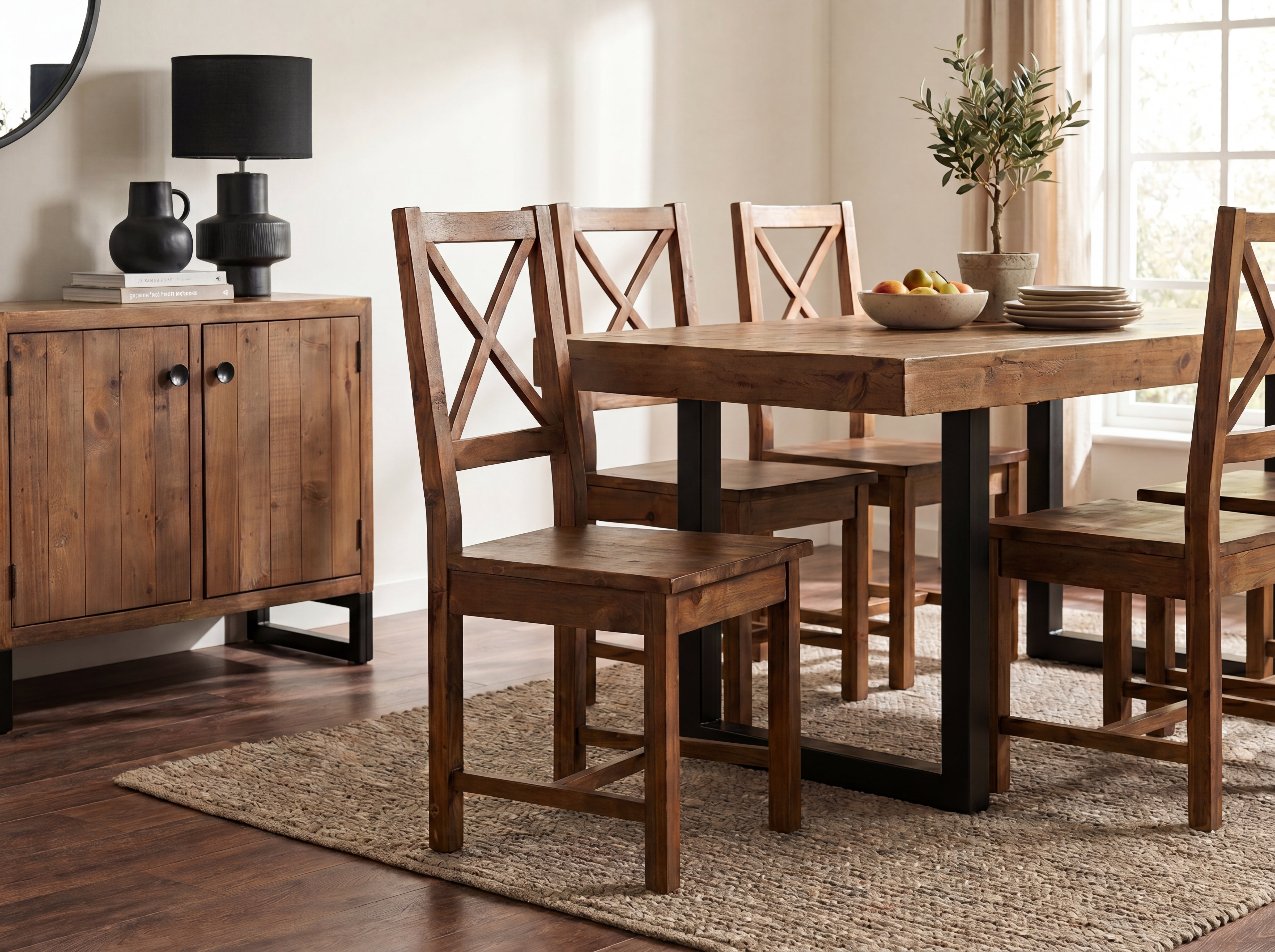 Brooklyn Cross Back Dining Chair (Set of 2)