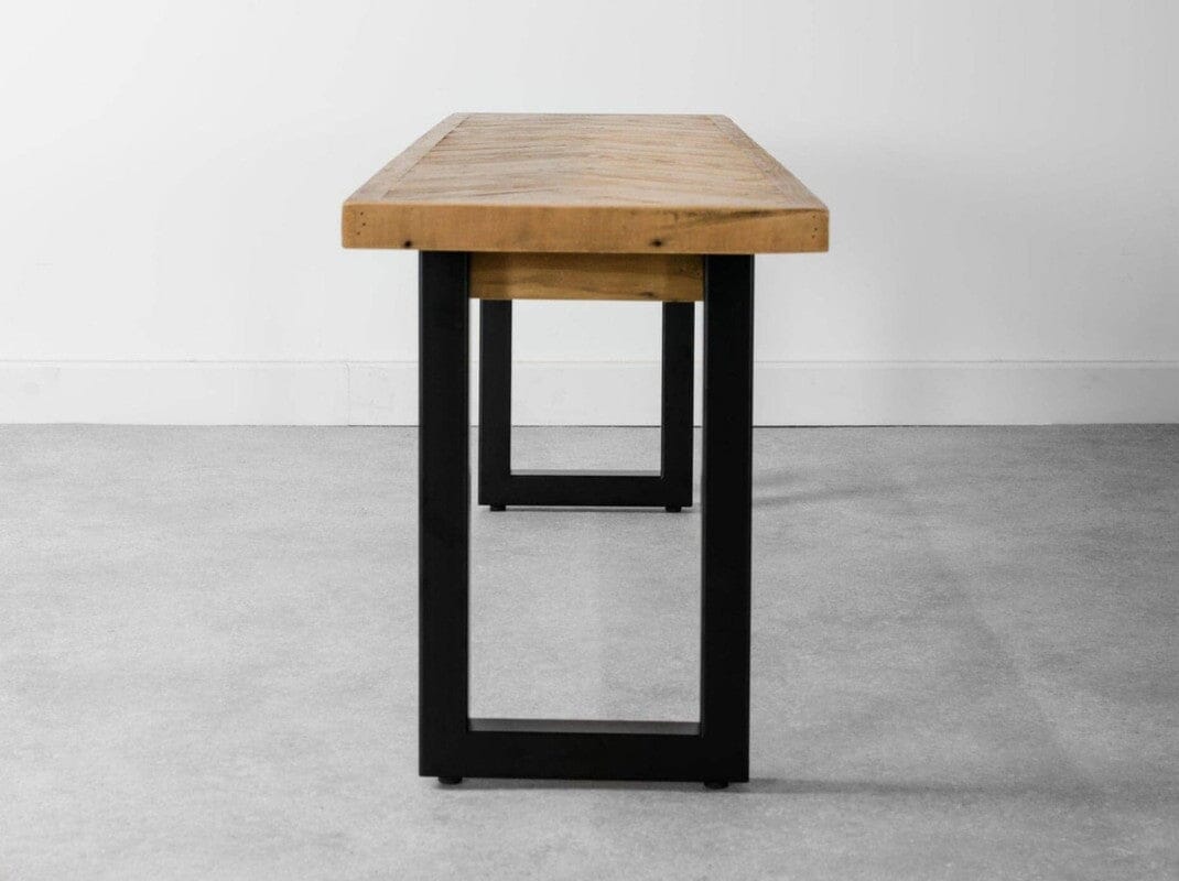 Tulsa 135cm Fixed Top Dining Table & Dining Bench