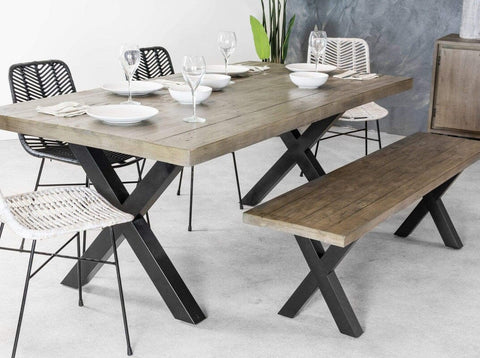 New York 2M Fixed Top Dining Table