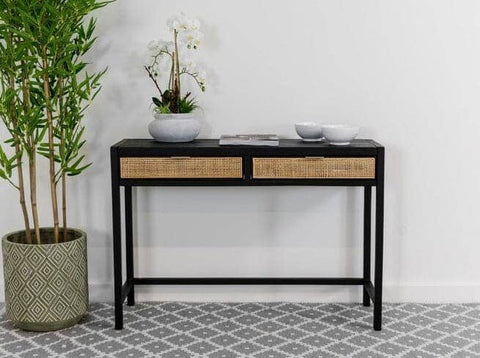 Newport Wicker Console Table