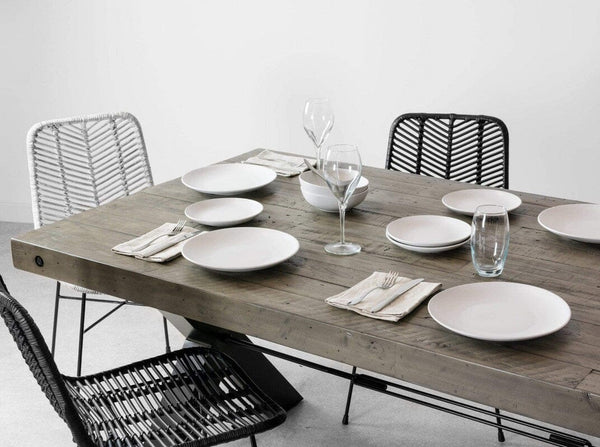 New York Harlem Fixed Top Dining Table