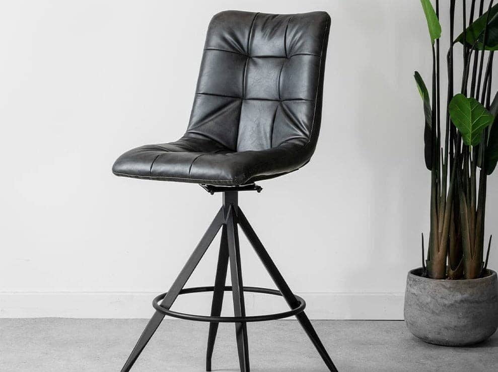 Saturn Black Bar Stool Set