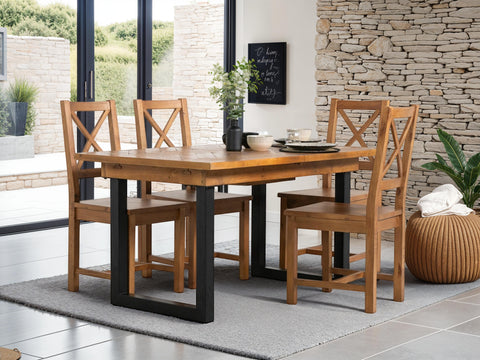 Tulsa 135cm Fixed Top Dining Table