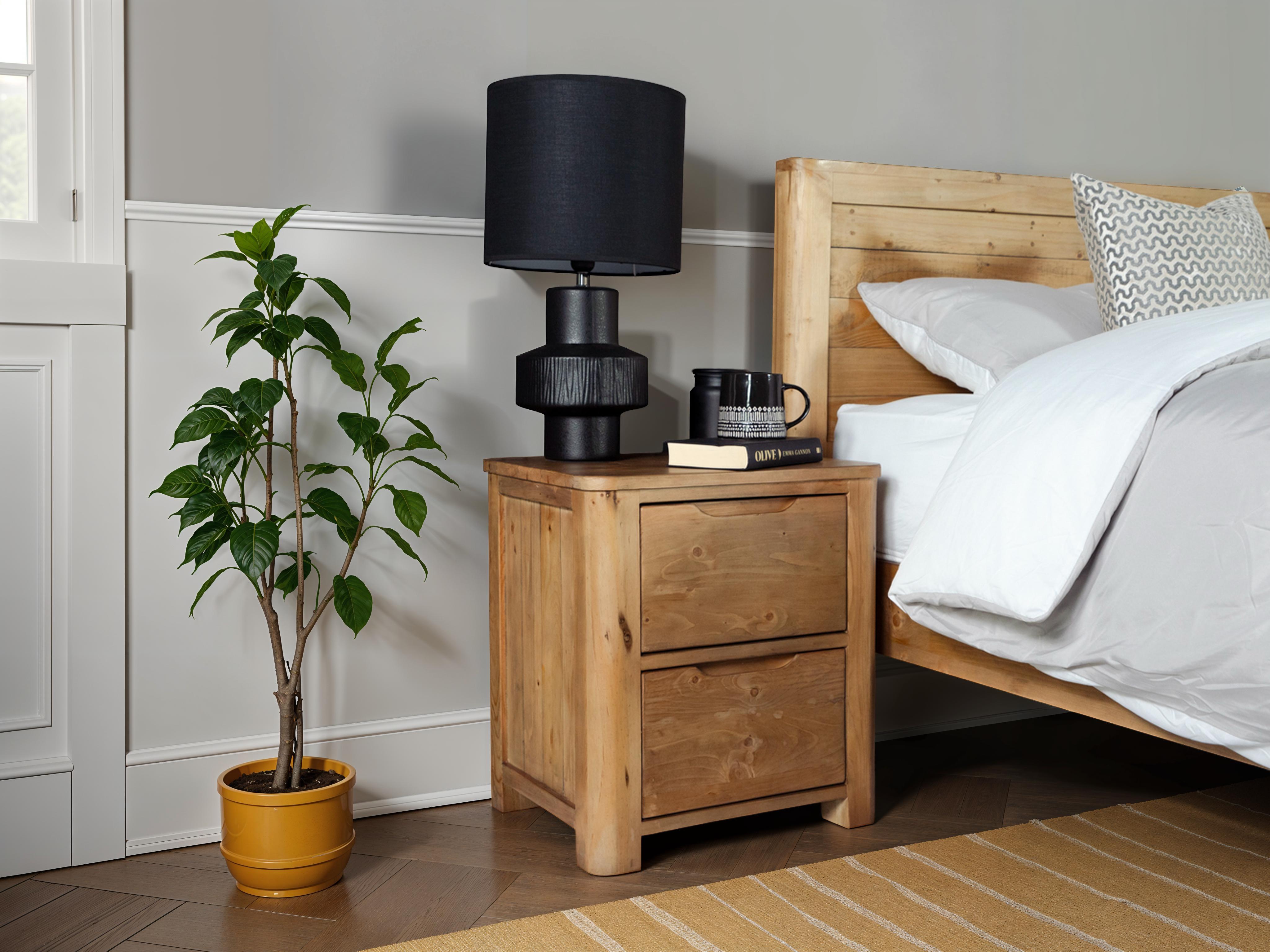Exeter 2 Drawer Bedside Table