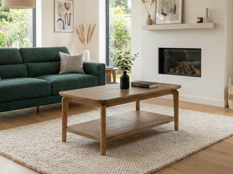 Scandi Coffee Table With Shelf