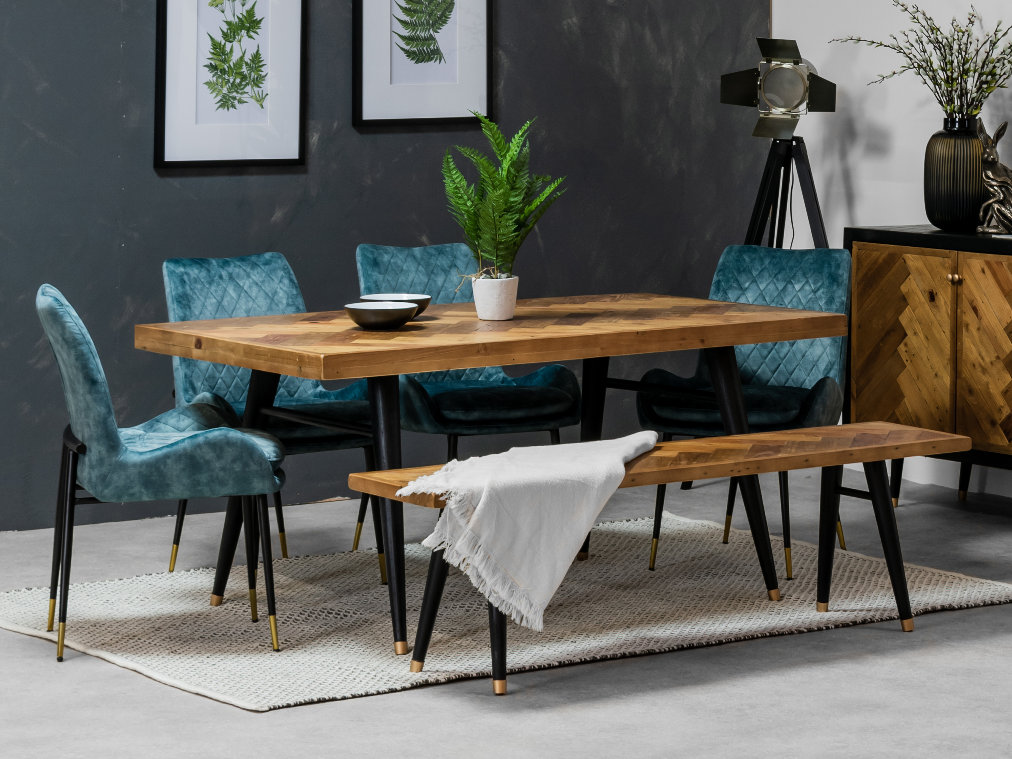 Mode 160cm Fixed Top Dining Table