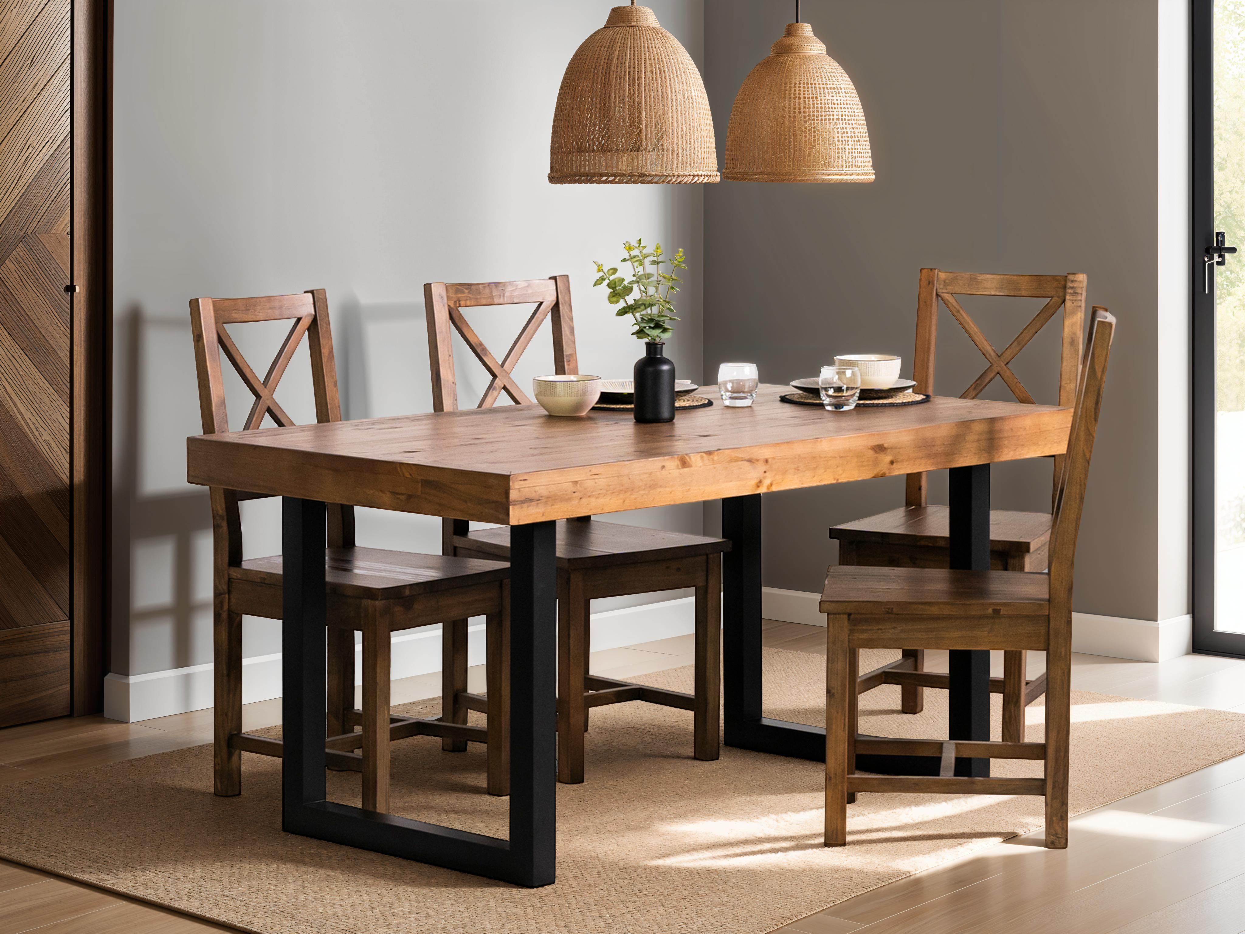 Brooklyn 160cm Fixed Top Dining Table