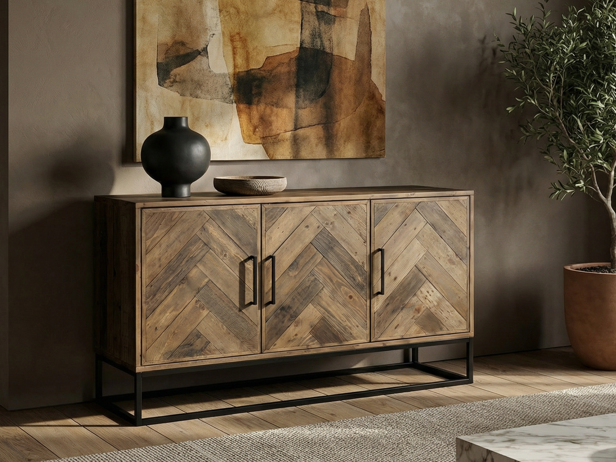 Tulsa Dark Sideboard