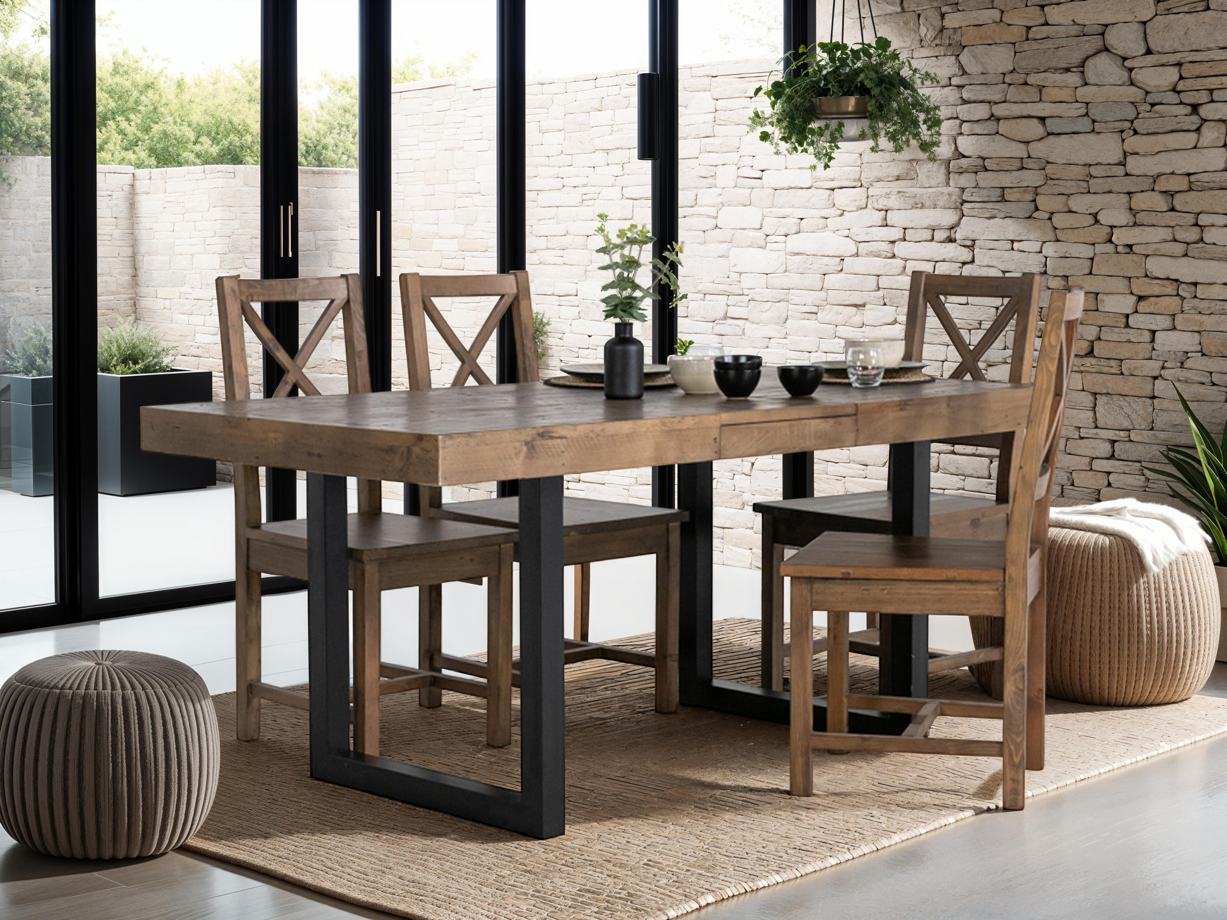 Brooklyn Extendable Dining Table (140cm - 180cm) & Brooklyn Dining Chairs