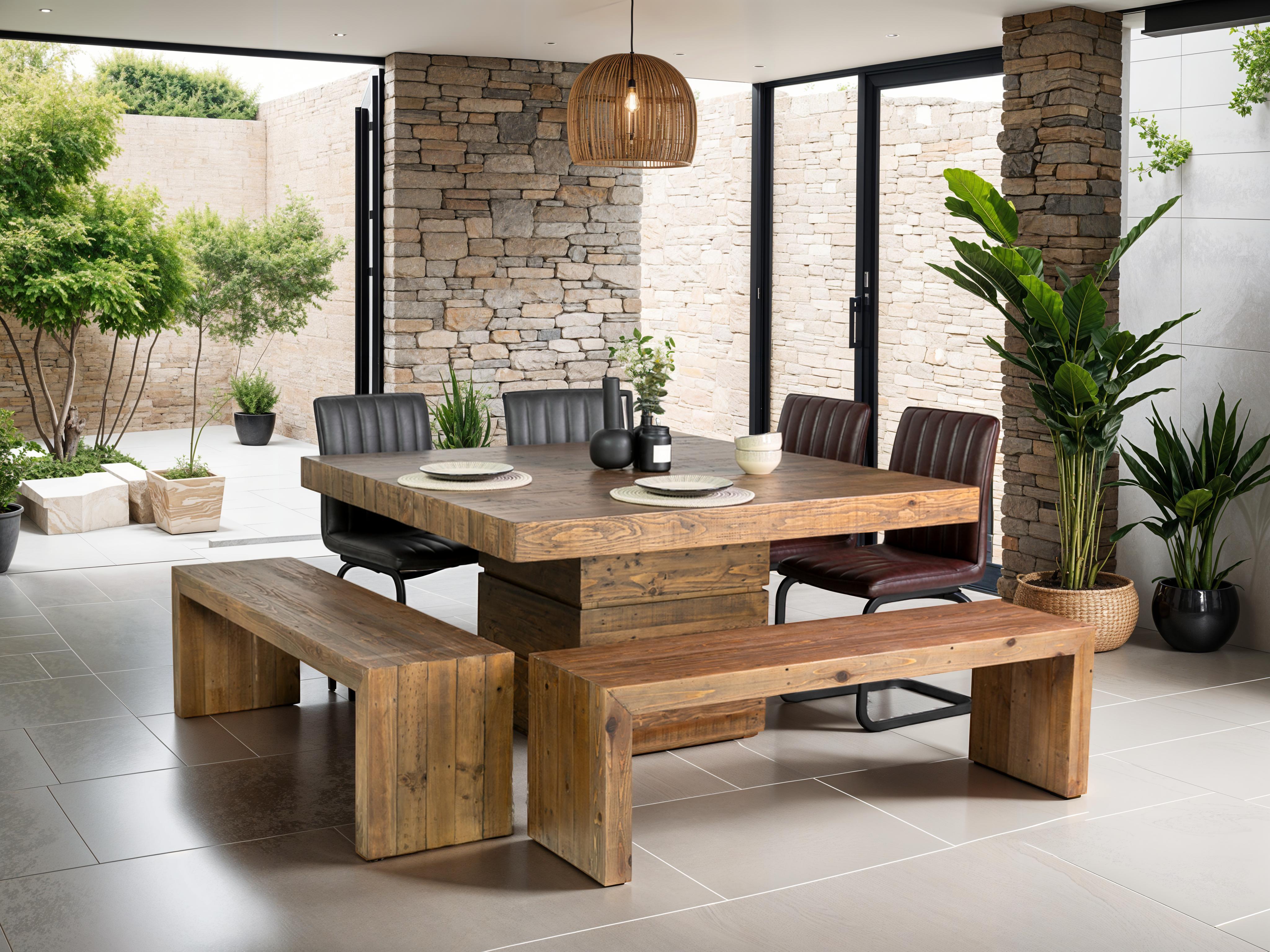 Melrose 150cm Square Dining Table