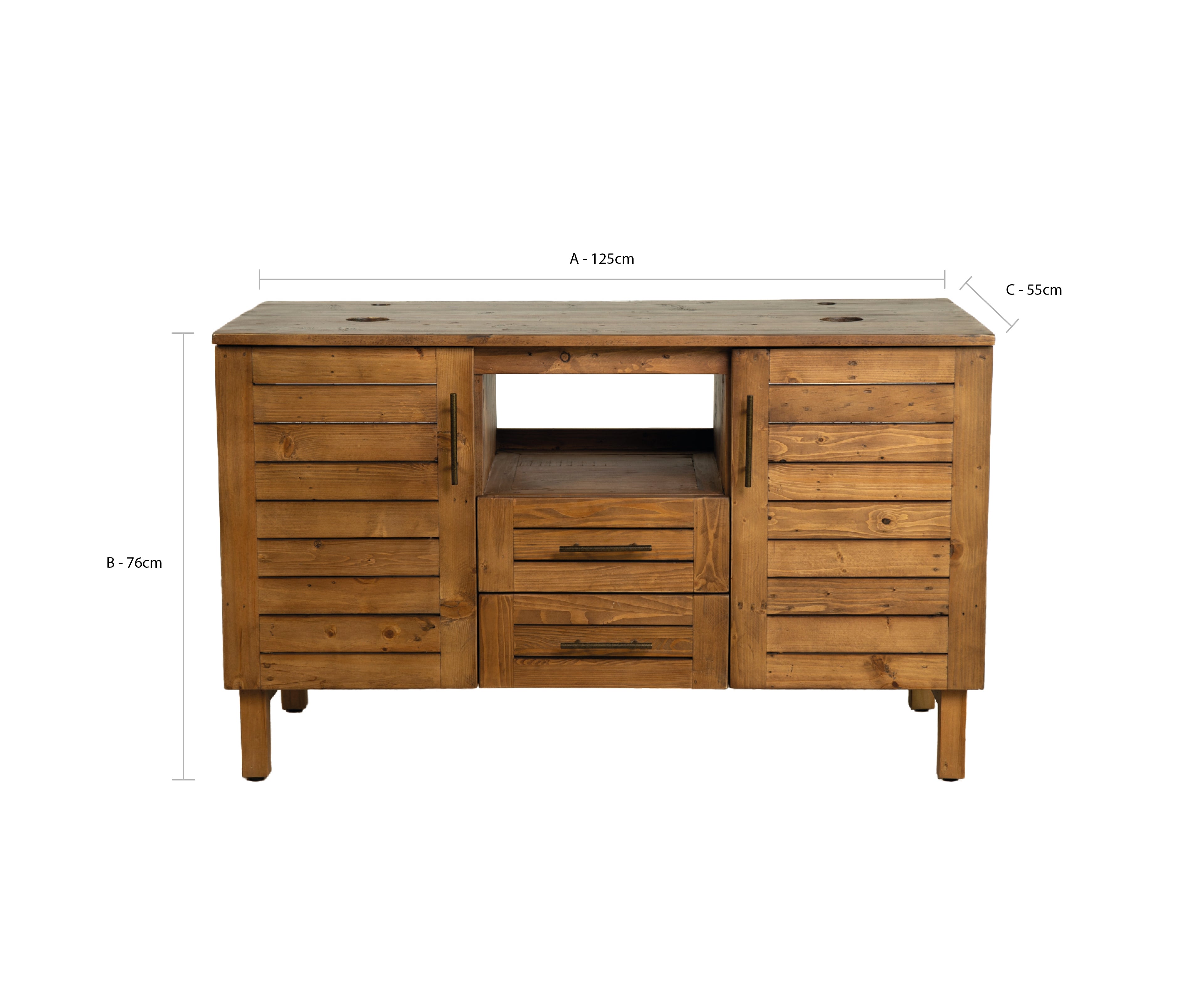 Bayou Double Vanity Unit