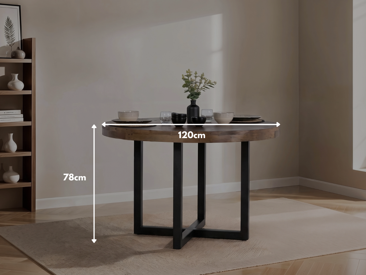 Brooklyn 120cm Round Dining Table