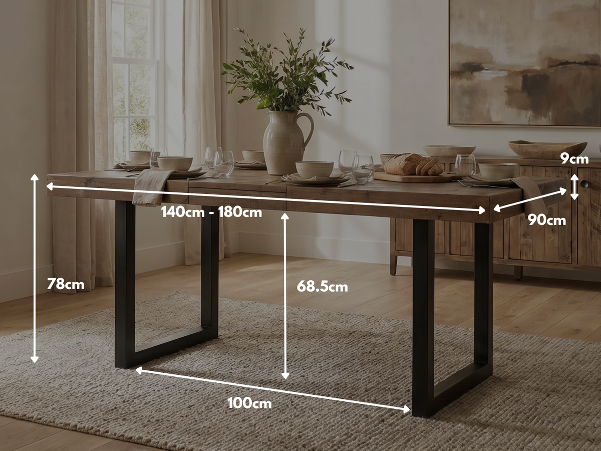 Brooklyn Extendable Dining Table (140cm - 180cm)