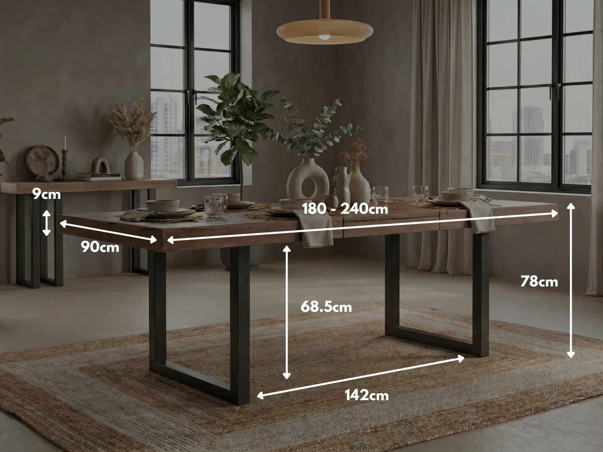 Brooklyn Extendable Dining Table (180cm - 240cm)