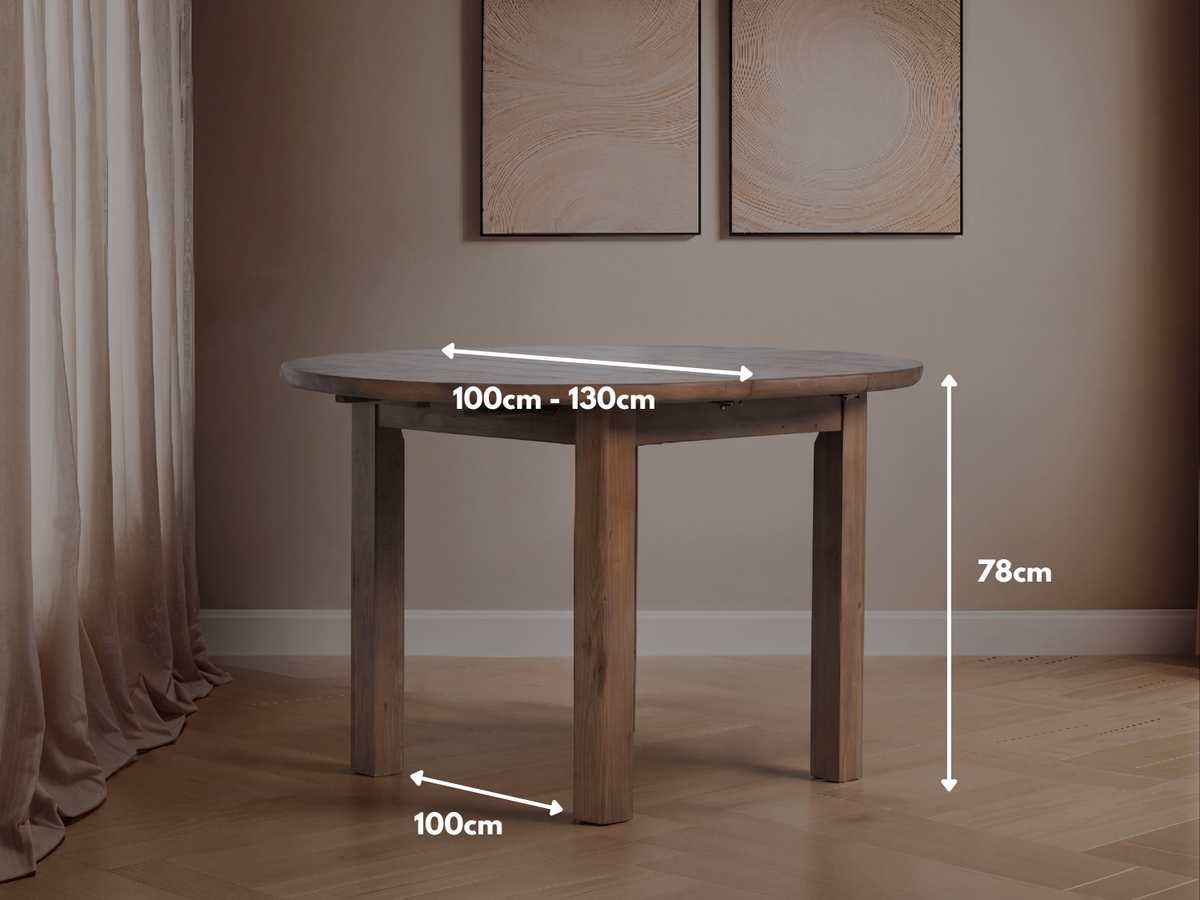 Brooklyn Round Extendable Dining Table