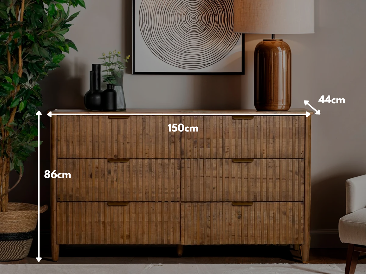 Cairo 6 Drawer Wide Chest
