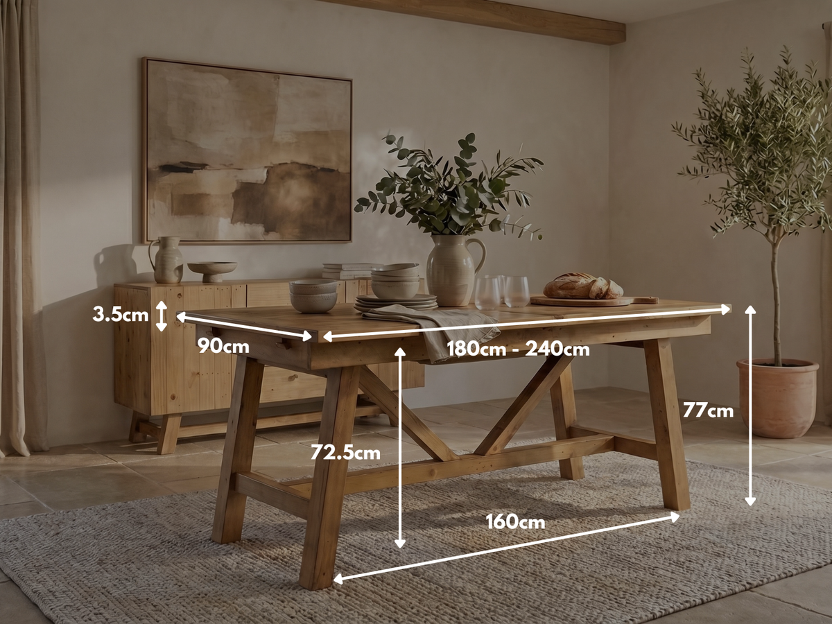 Como Extendable Dining Table (180cm - 240cm)