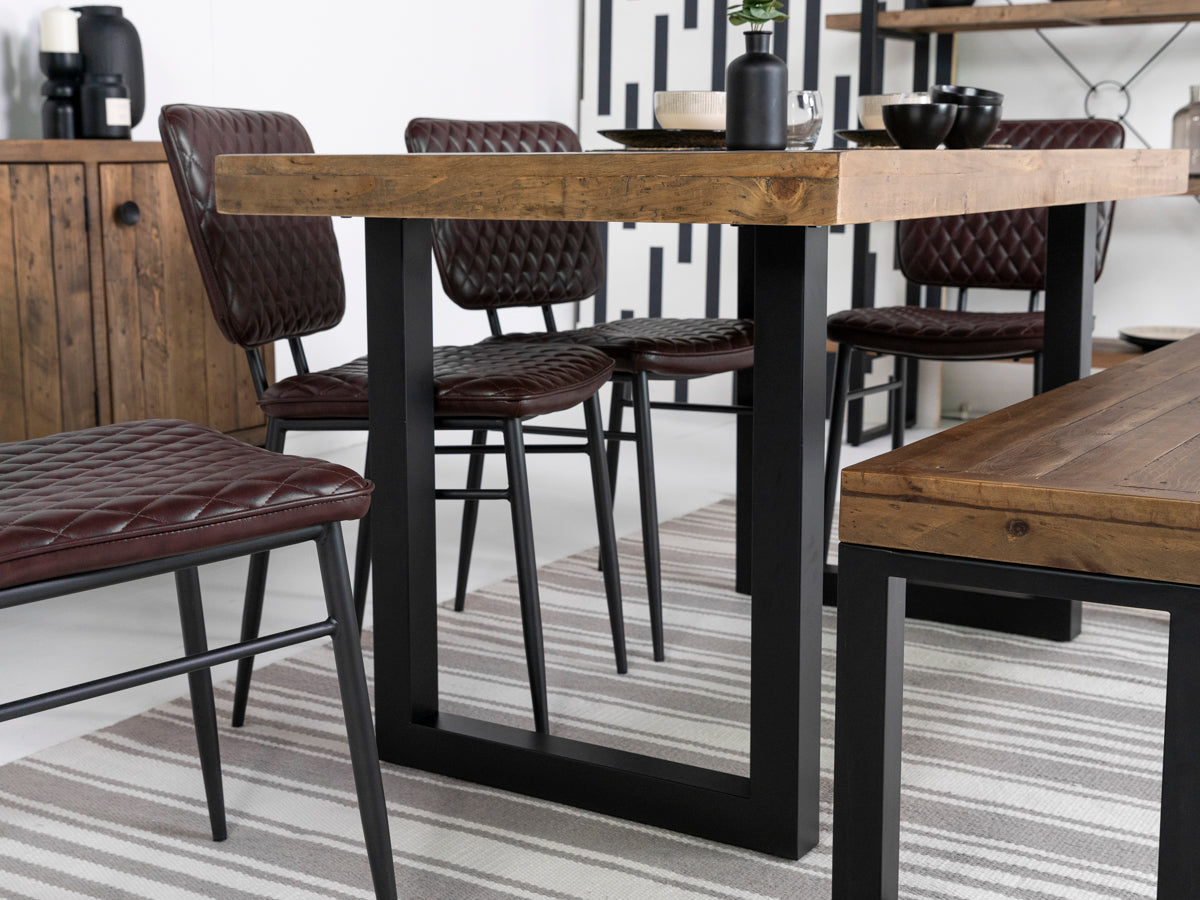 Brooklyn 135cm Fixed Top Dining Table & Brooklyn Cross Back Chairs