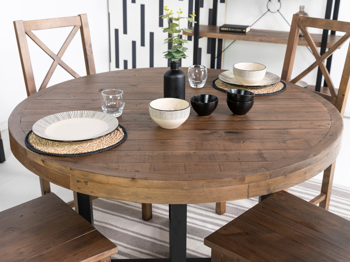 Brooklyn Round Dining Table & Brooklyn Dining Chairs