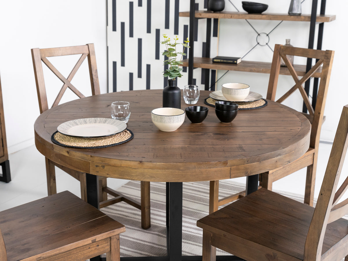 Brooklyn Round Dining Table & Brooklyn Dining Chairs