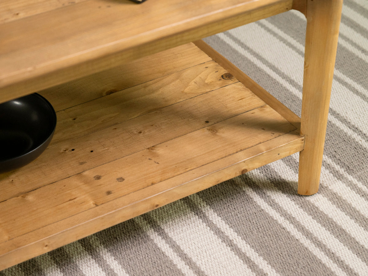 Scandi Coffee Table With Shelf