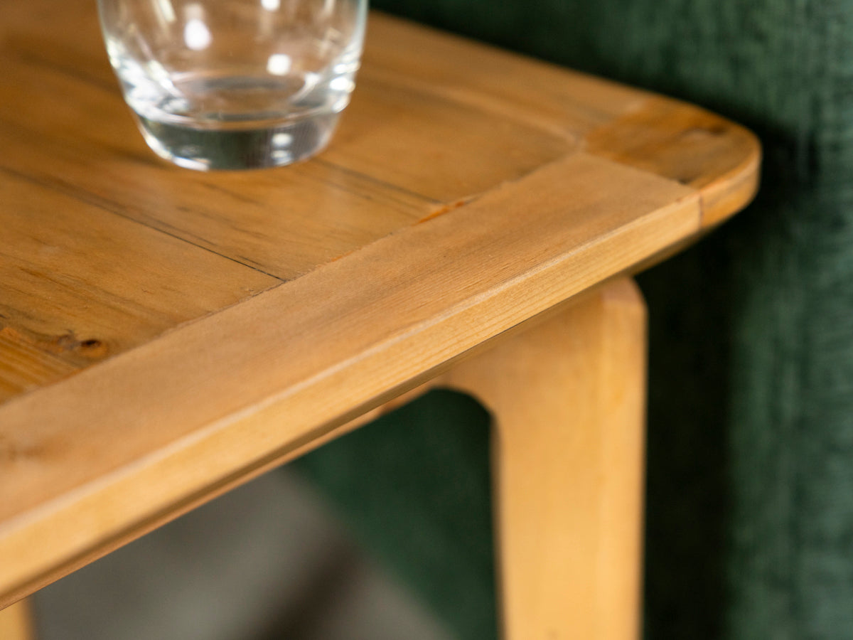 Scandi Lamp table With Shelf