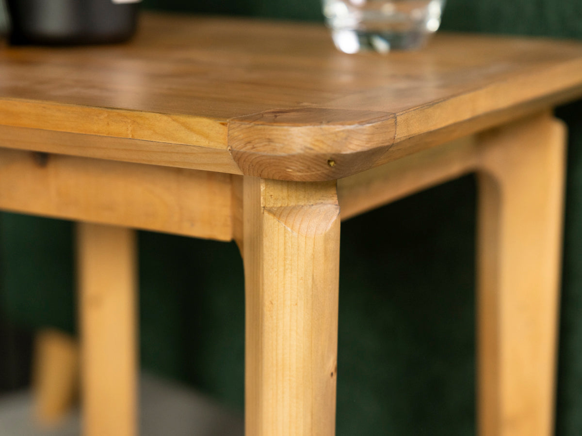 Scandi Lamp table With Shelf