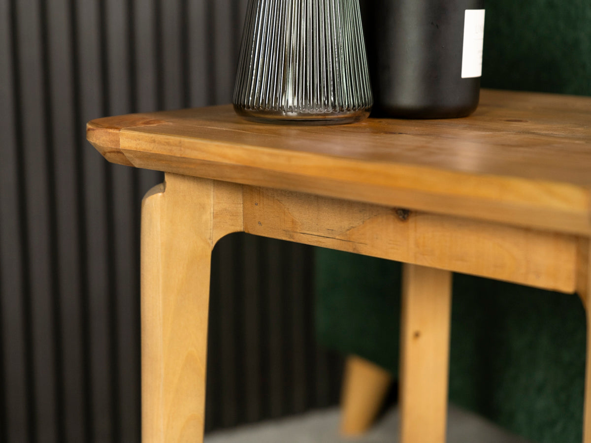 Scandi Lamp table With Shelf