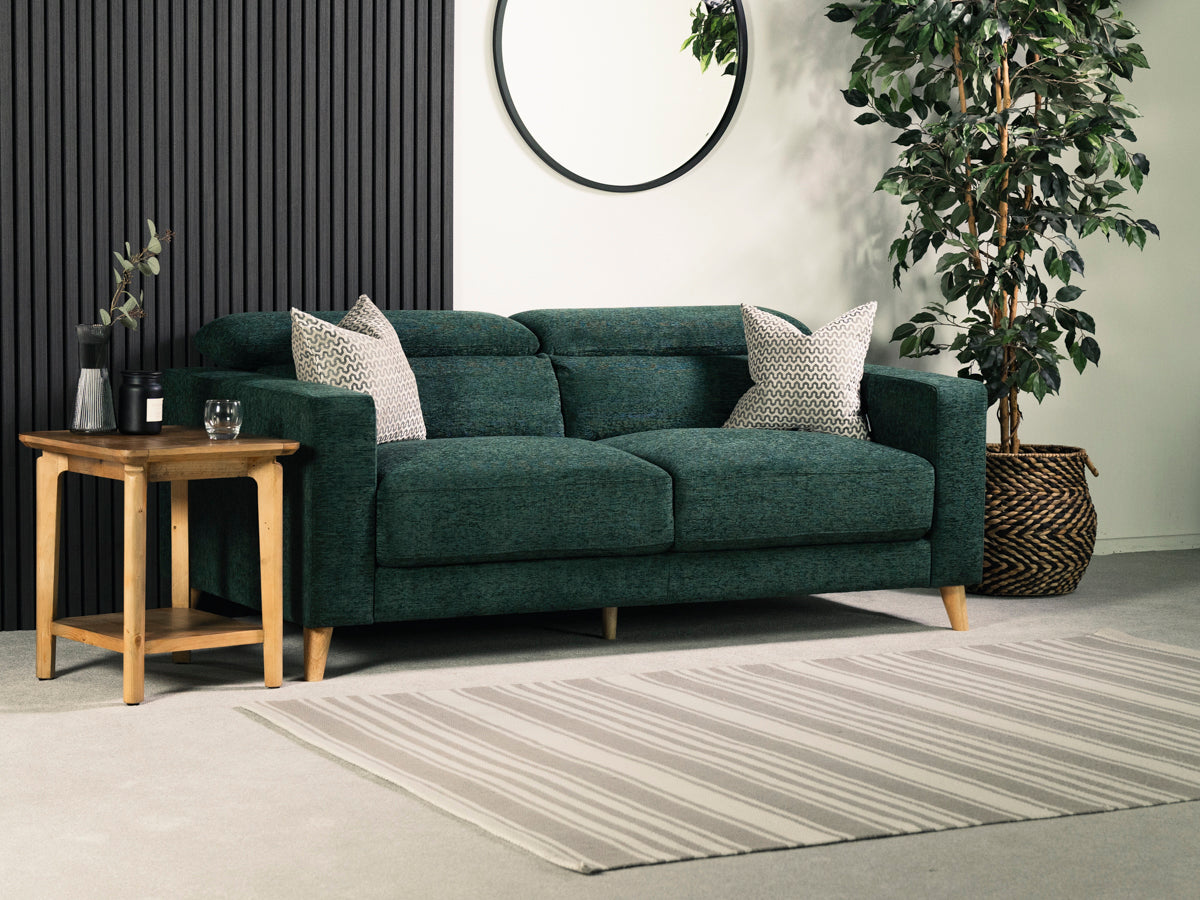Olive 3 Seater Ratchet Headrest - Eco Sofa