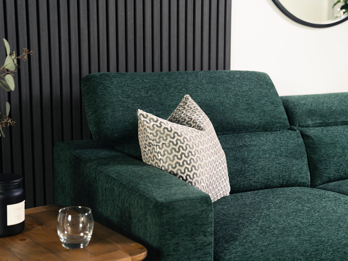 Olive 3 Seater Ratchet Headrest - Eco Sofa