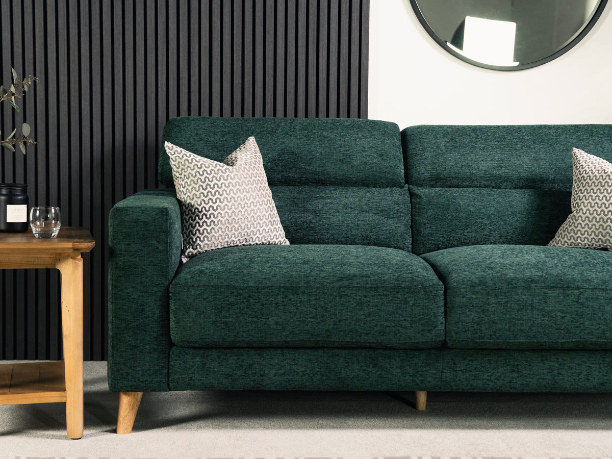 Olive 3 Seater Ratchet Headrest - Eco Sofa