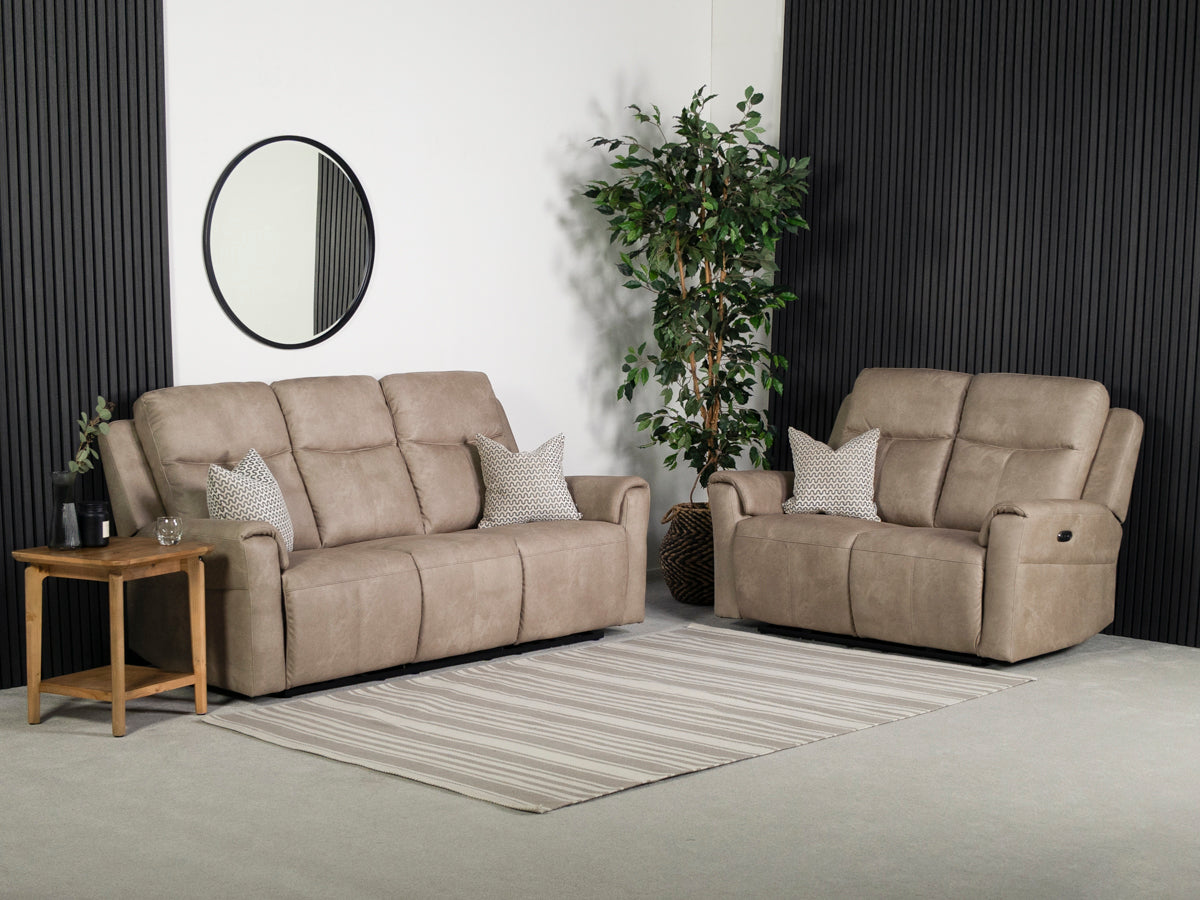 Charlie 3 Seater Power Recliner - Eco Sofa