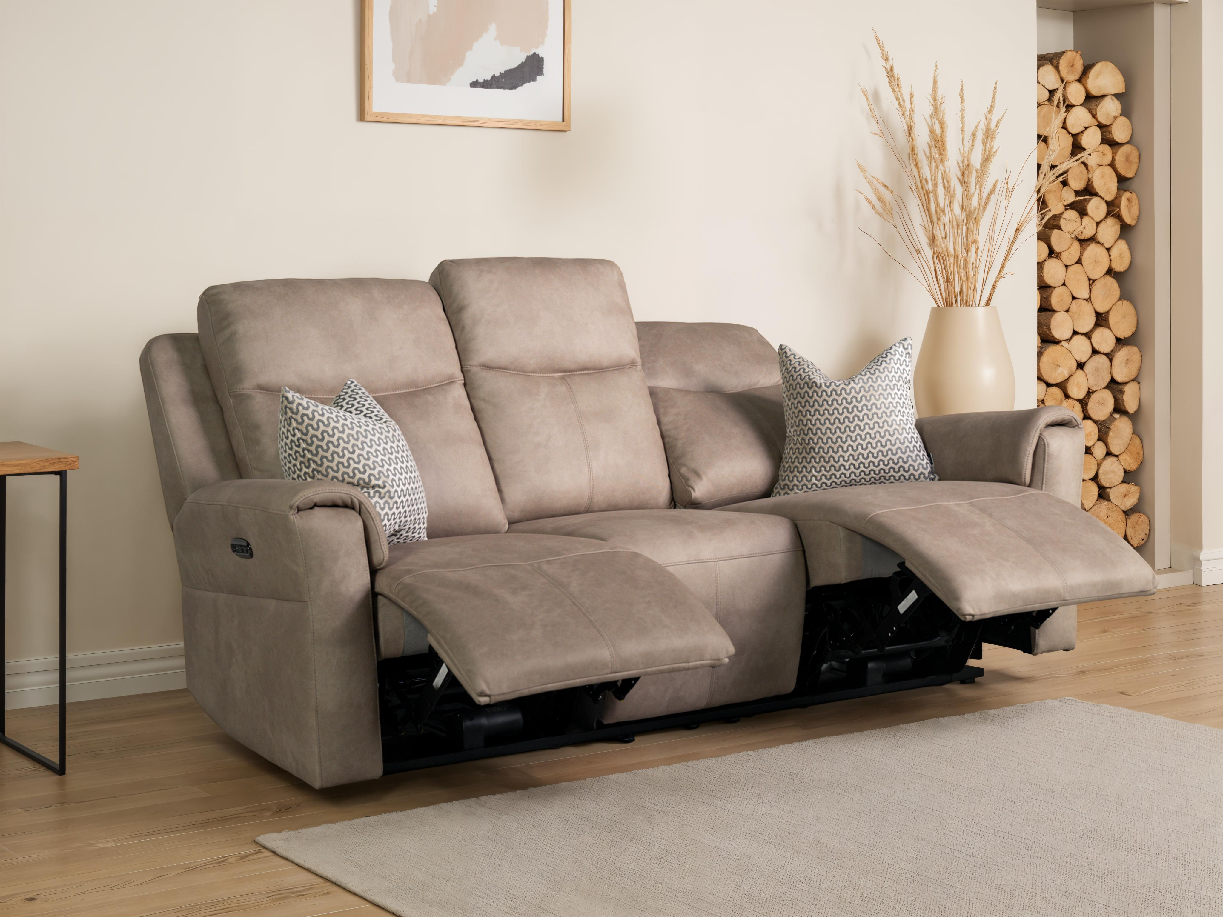 Charlie 3 Seater Power Recliner - Eco Sofa