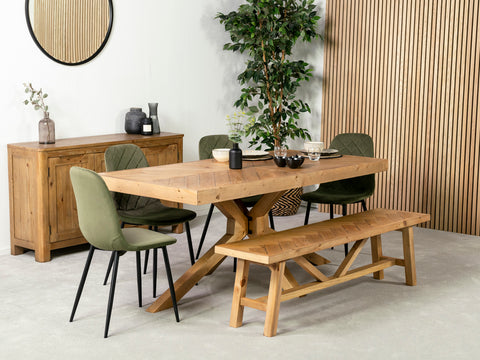 Baltimore Fixed Top Dining Table & Alston Dining Chair - variant